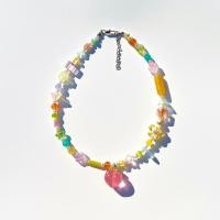 ราคา daintyme - Tutti Fruitti Peachy necklace สร้อยคอ handmade ลูกพีช หิน ลูกปัดญี่ปุ่น (28758632097)