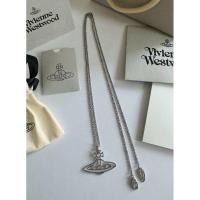 ราคา VIVIENNE WESTWOOD JEWELLERY Thin Lines flat orb pendant necklace in silver (28273327116)
