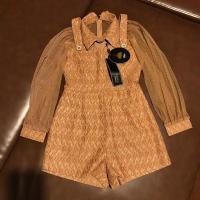 ราคา ชุดจั้มสูทขาสั้น งานป้าย LINDA (มือ1 ป้ายห้อย) เป็นทรงเอี้ยม น่ารักๆ แขนเป็นซีทรู (29551863317)