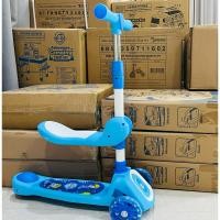 ราคา สกู๊ตเตอร์ขาไถทรงตัว 2 in1 เล่นสนุกได้ถึง 2 แบบ (สกู๊ตเตอร์,ขาไถ,)สีน้ำเงิน (28314881326)