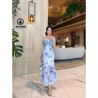 ราคา เดรสออกงาน เดรสยาว ปาดไหล่ สีม่วง สวยหรู งานป้าย aiyarin (26914373719)