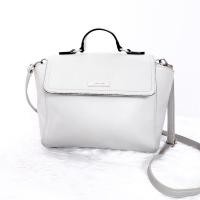 ราคา [กระเป๋ามือสอง] ANNE KLEIN ของแท้!! cross body หนังวัวแท้ สายเทียบ 10นิ้ว สีเทาอ่อน กระเป๋าสภาพดี กระเป๋าสะพายข้าง (3493930105)