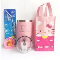 ราคา แก้วเก็บอุณหภูมิร้อน-เย็น ขนาด30ออนซ์ ลายคิตตี้(ชมพู)ผิวทราย งานเลเซอร์โลโก้ พร้อมเซ็ตกระเป๋าคิตตี้,หลอดสแตนเลสและยางรอง (2702350488)