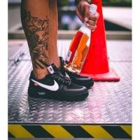 ราคา Nike AIR FORCE 1 X OFF WHITE "สีดํา" (27907798994)