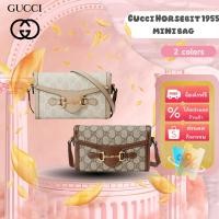 ราคา 「ของแท้ 100 %」Gucci Horsebit 1955 Mini Bag กระเป๋าถือ กระเป๋าสะพายข้าง (29733394426)