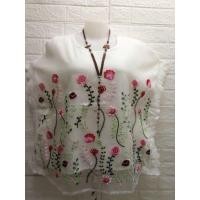 ราคา เสื้อสาวอวบ เสื้อคุณแม่อก 50"คอแหลม+คอกลมขาวปักบนผ้าแก้วซับทั้งตัวด้วยผ้าลินินรอบตัวเสื้อติดลูกไม้กว้าง 6ซมสวยๆ พร้อมส่ง (6865739563)