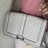 ราคา ส่งต่อ Rebecca Minkoff Crossbody หนังแท้ สีนู้ดเทาๆ (2963831951)