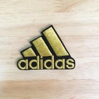 ราคา อาร์มปักลาย Adidas3แถบ/Size 7*5cm #ปักดิ้นทองพื้นดำ (609904248)