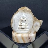 ราคา TH001 หินพระธาตุเขาสามร้อยยอดแกะสลักพระสมเด็จ (2876707769)