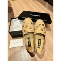 ราคา Used in good condition Chanel espadrilles size 37 (24cm) in Beige - Cruise collection (limited) รองเท้าชาแนล (25714275145)