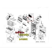 ราคา อะไหล่ของแท้/ฮิตเตอร์ละลายน้ำแข็งตู้เย็นฮิตาชิ/PTR-V540PGV*024/Hitachi/รุ่น R-VG450PZ R-V450PZ (24891637683)