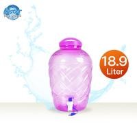 ราคา Watertankshop ถังน้ำ ถังน้ำดื่ม PET ขนาด 18.9 ลิตร ถังน้ำมีก๊อกพร้อมหูหิ้ว รุ่น ลาย 5 (9315250810)