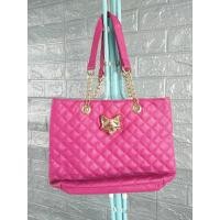 ราคา กระเป๋าสะพายหนังสีชมพูบานเย็น แต่งหน้าจิ้งจอก ขนาด 9 * 11 " (24136156873)