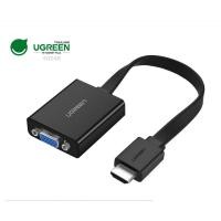 ราคา UGREEN 40248 HDMI to VGA มี Audio และ Micro USB เพื่อเพิ่มกระแสไฟ HDMI to VGA Converter cable power (23575130067)