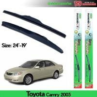 ราคา ที่ปัดน้ำฝน ใบปัดน้ำฝน ซิลิโคน ตรงรุ่น Toyota Camry ปี 2003-2006 ไซส์ 24-19 ยี่ห้อ Diamond กล่องเขียว (24033031075)