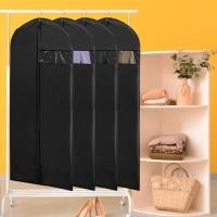 ราคา [พร้อมส่ง] ถุงคลุมเสื้อ (สีดำทึบ) แบบมีซิป กันฝุ่น ใส่เสื้อผ้า ใส่สูท กันแมลง กันเปื้อน (28332503350)