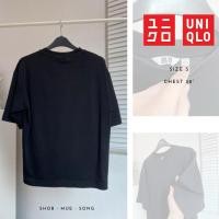 ราคา Uniqlo Airism เสื้อ ยืด ครอป สีดำ มือสอง (24864228868)