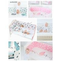 ราคา babybug- เบาะกั้นรอบเตียง ชุดกันชนคอกกั้นเด็ก กันชนเปลเด็ก ผ้าคอตต้อน100% อ่อนโยน ขนาด สูง30 * ยาว130 ซม (1608418099)