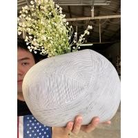 ราคา แจกันจัดดอกไม้ ขนาดสูง 12x8.5นิ้ว ทรงก้อนหิน งามมากๆ แจกันเซรามิค แจกันขนาดสูง ออกใบกำกับภาษีได้ รหัส1225 (27974940365)