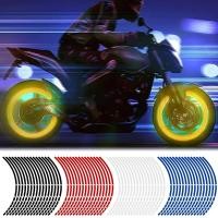 ราคา 16 ชิ้น 18 นิ้ว กลางคืน วิบาก จักรยาน รถจักรยานยนต์ ตกแต่งล้อ / สติกเกอร์สะท้อนแสง ล้อรถ / แถบเรืองแสง แต่งรถ / สติกเกอร์ฟิล์ม ด้านนอก อัตโนมัติ อุปกรณ์เสริม (25850502012)