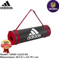 ราคา Adidas เสื่อออกกำลังกาย เสื่อฟิตเนส เสื่อโยคะ training mat 10 มม. (สีดำแดง) ของแท้ (19181936963)