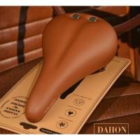 ราคา !!ส่งไว!!เบาะ Dahon สไตน์วินเทจ สีน้ำตาล มีสปริงซับแรงกระแทก (23810564791)