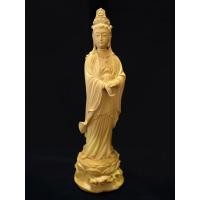 ราคา พระโพธิสัตว์กวนอิม เจ้าแม่กวนอิม ทำจากไม้แกะสลัก (28156601348)