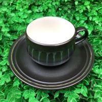 ราคา ชุดถ้วยกาแฟพร้อมจานรองเนื้อ Stone Ware แบรนด์ Sango ราคา 120฿/1ชุด #เซรามิคมือสองญี่ปุ่น (11347797613)