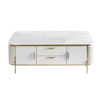 ราคา โต๊ะกลางหน้าท็อปหิน CALINA รุ่น FUZ-ACT-A770CT ขนาด 130 x 70 ซม. สีขาว (15147205946)