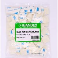 ราคา Bandex แป้นกาว ตีนตุ๊กแก ขนาด 21x21 mm รุ่น TM-2121-4 สีขาว (1แพ็ค 100 ตัว) (1903622237)