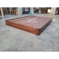 ราคา Furnitur99 เตียงนอน เตียงไม้สไตล์ญี่ปุ่น สีโอ๊ค เตียงนอน 6 ฟุต เตียงนอน 5 ฟุต ไม้สักแท้ 100% (3688901156)