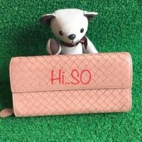 ราคา กระเป๋าสตางค์ "Bottega "ใบยาวสีนู้ด สภาพพร้อมใช้ (1778545979)