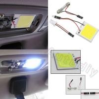 ราคา 1 ชิ้น หลอดไฟ LED ชิปCOB 48 SMD T10 4วัตต์ สำหรับติดภายในรถยนต์ 12V (12481022176)