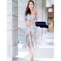 ราคา เดรสหางปลา เดรสลายดอกทรงหางปลา (4439579285)