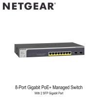 ราคา Netgear (GS510TPP) 8-Port 10/100/1000 PoE+ Smart Switch with 2 Gigabit SFP Ports ประกันศูนย์ไทย (7807008366)