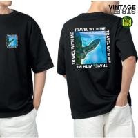 ราคา เรื่องเสื้อยืดท่องเที่ยวทะเล สกรีนลายTravel with me ผ้าCOTTON100% เสื้อกวนๆ (29503669295)