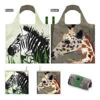 ราคา ❤ กระเป๋าผ้าแฟชั่นแบรนด์loqi รุ่น Zebra &Giraffe ใบใหญ่1ใบ+ใบ (29950400552)