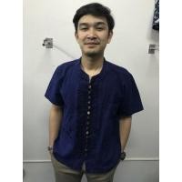 ราคา เสื้อหม้อฮ่อมคอจีนกะดุมกะลา (5254662496)