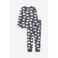 ราคา H&M ชุดนอนผ้ายืด แขนยา ขายาว ลายเมฆ ไซด์ 6 - 8 ปี (29319165619)