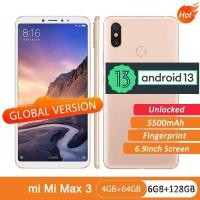 ราคา ( 6.9" เต็มหน้าจอ Android 13.0) 100 % ORI Global ROM Mi Max 3 6GB 128GB Snapdragon 636 Octa Core 550 0mAh 12MP 5MP สมาร์ทโฟนกล้องคู่ (20873087330)