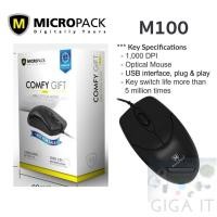 ราคา MicroPack M100 USB Cable Optical Mouse (Black) ประกัน 1 ปี (26151825699)