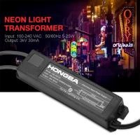 ราคา ป้ายไฟนีออนหม้อแปลงไฟฟ้า 3KV 30mA 5-25W สีดำ (29616955194)
