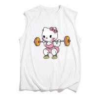 ราคา NEW เสื้อแขนกุด สกรีนลายคิตตี้ OP-1006 (28779267488)