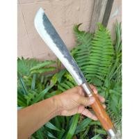 ราคา มีดมาเชเต้ (machete) มีดสปาต้า มีดควาญ มีดเหน็บ อีเหน็บ มีดเดินป่า มีดแคมป์ 11” ตลป. ผิวไฟ ด้ามประดู่ คอ ท้ายด้ามเลส (23205640779)