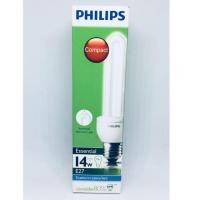 ราคา PHILIPS หลอดประหยัดไฟ หลอดตะเกียบ 2U 14W รุ่น ESSENTIAL E27 (1396610964)