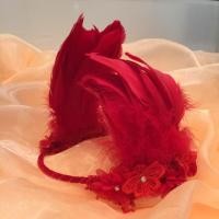 ราคา มงกุฏขนนก สีแดง (300258122)