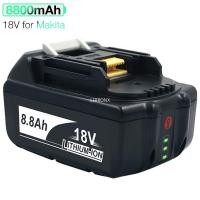 ราคา ใหม่ล่าสุดรุ่น BL1860 18V 8.8Ah แบตเตอรี่ลิเธียมแบบชาร์จไฟได้สำหรับ Makita แบตเตอรี่เครื่องมือไฟฟ้า BL1830 BL1840 BL1850 (19243878563)