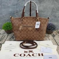 ราคา COACH PRAIRIE SATCHEL IN SIGNATURE CANVAS (COACH F79998) (5833518287)
