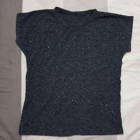 ราคา เสื้อยืดเทาเข้ม กลิตเตอร์ (2265087493)