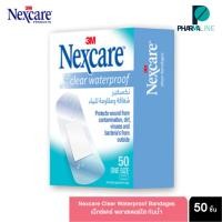 ราคา 3M Nexcare Clear Waterproof Bandages พลาสเตอร์ใส กันน้ำ 50 ชิ้น/box [Pline] (28430574828)
